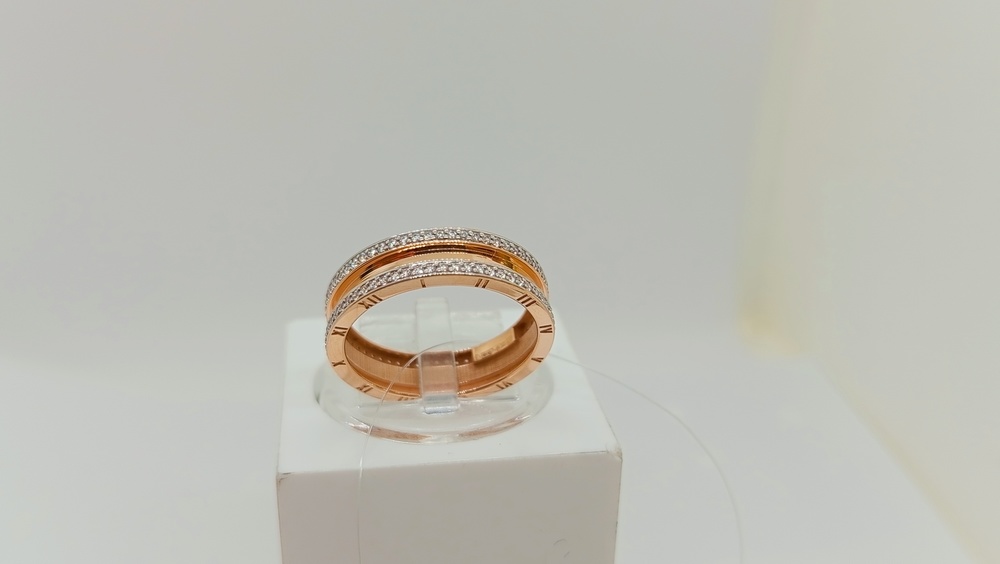 КОЛЬЦО С КАМНЯМИ (Au 585)