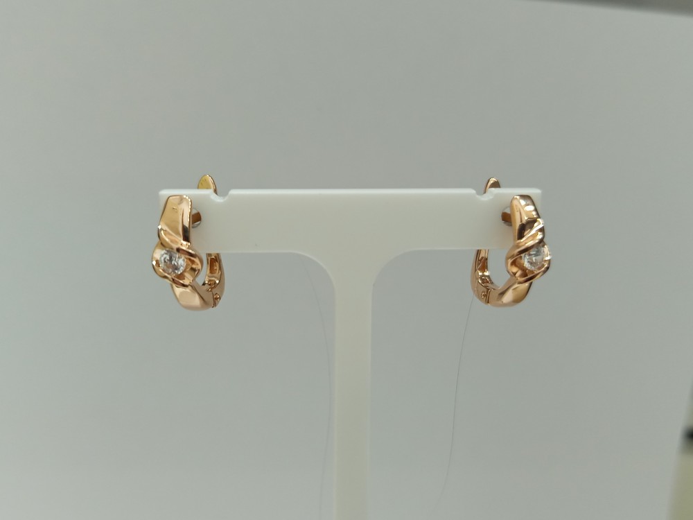 СЕРЬГИ С КАМНЕМ (Au 585)