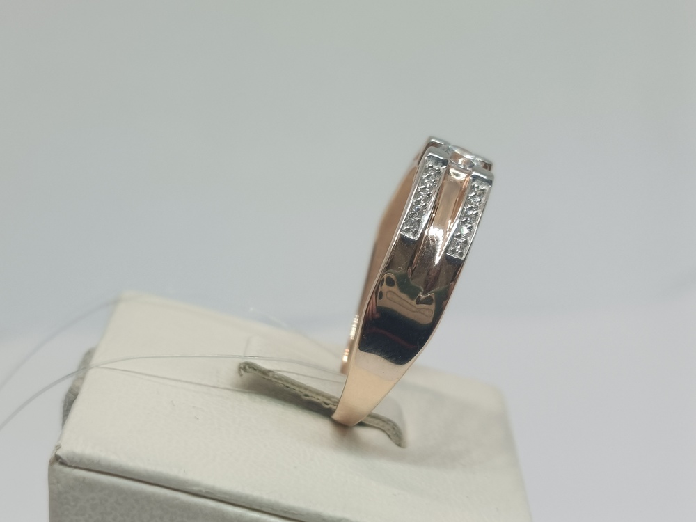 КОЛЬЦО С КАМНЯМИ (Au 585)