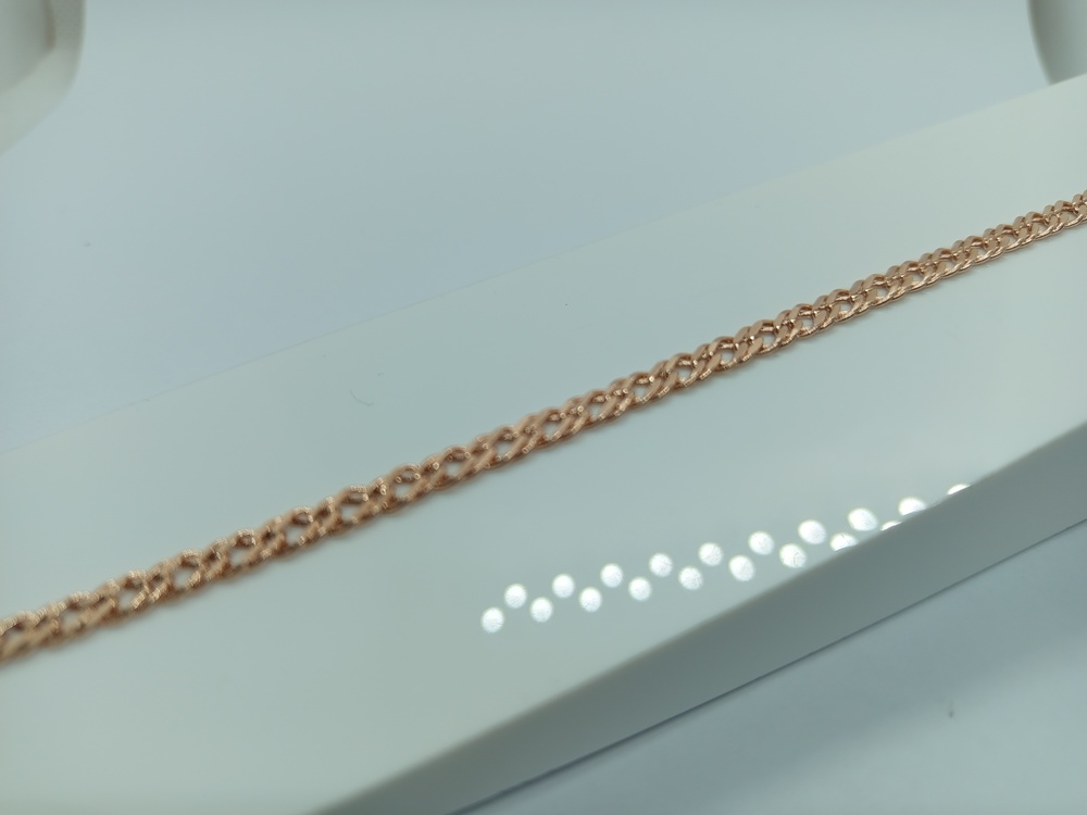 БРАСЛЕТ ПУСТОТЕЛЫЙ Ромб двойной (Au 585)