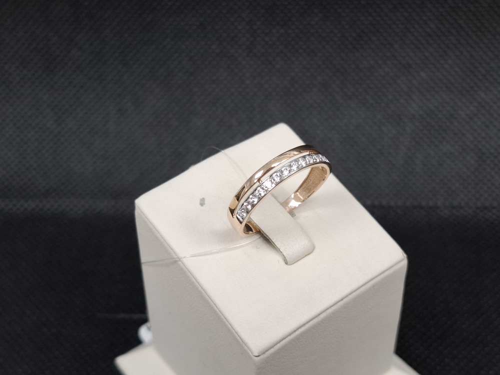 КОЛЬЦО С КАМНЯМИ (Au 585)