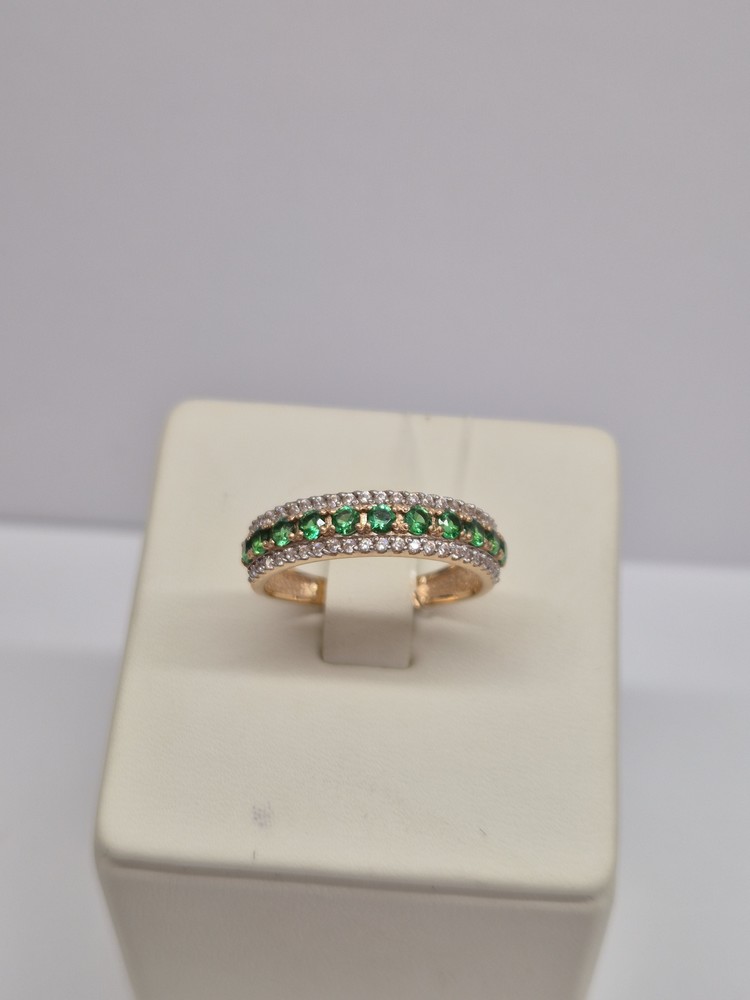 КОЛЬЦО С КАМНЯМИ (Au 585)