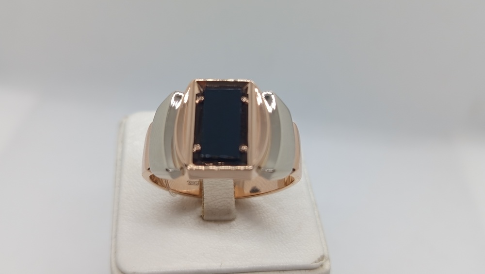 КОЛЬЦО ПЕЧАТКА оникс (Au 585)