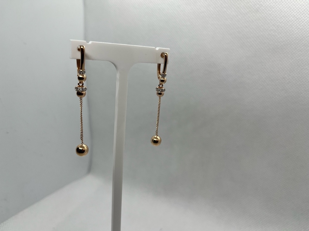 СЕРЬГИ С КАМНЯМИ (Au 585)