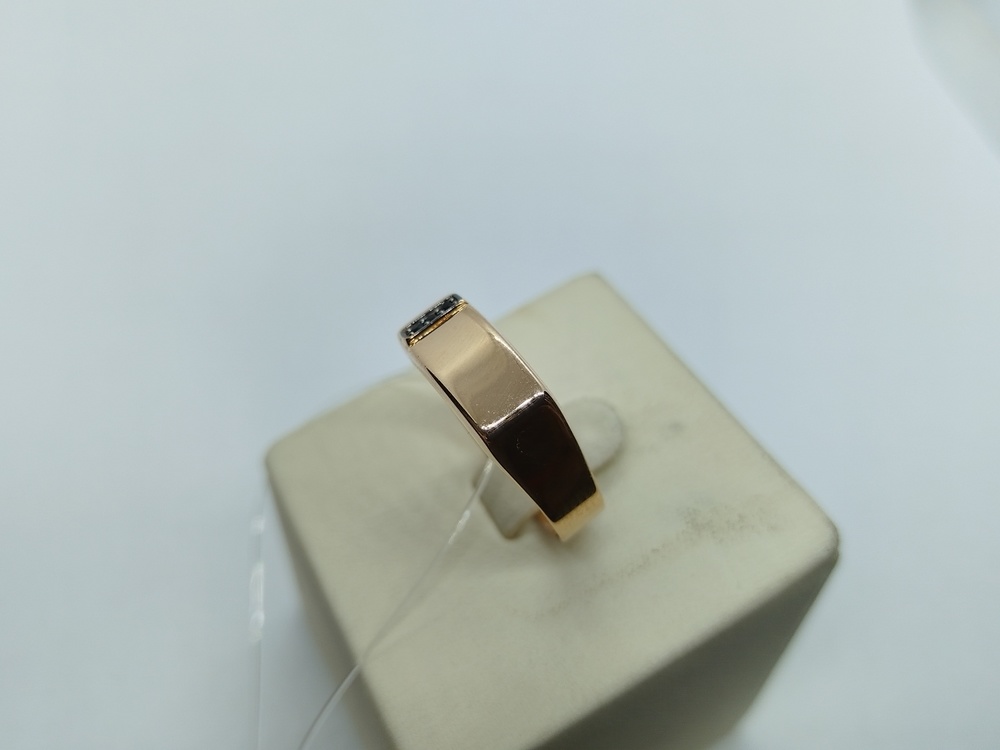 КОЛЬЦО ПЕЧАТКА с камнями (Au 585)