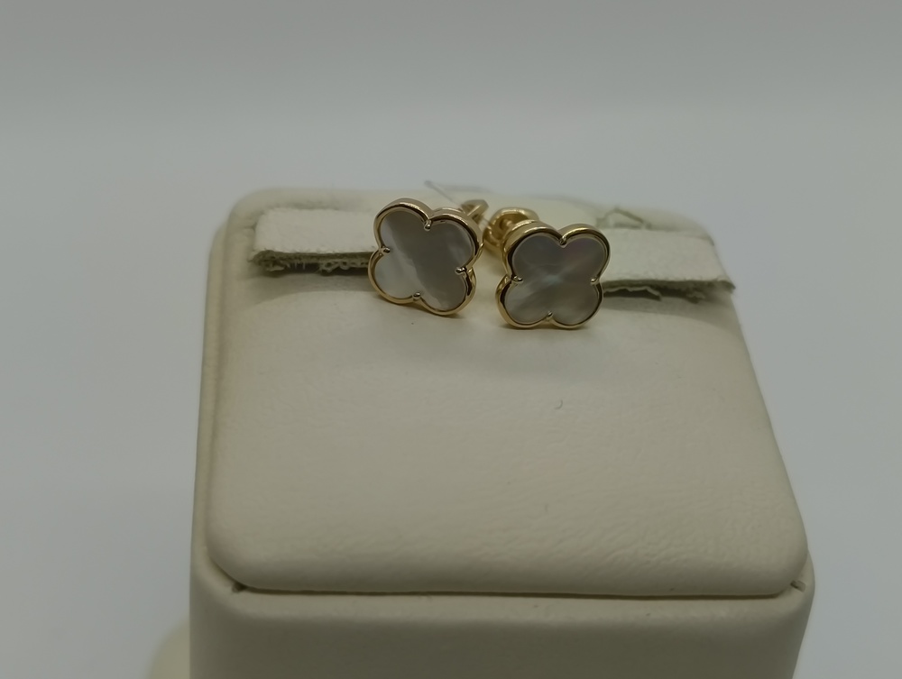 СЕРЬГИ ПУСЕТЫ с камнем (Au 585)