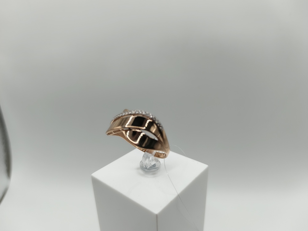 КОЛЬЦО С КАМНЯМИ (Au 585)