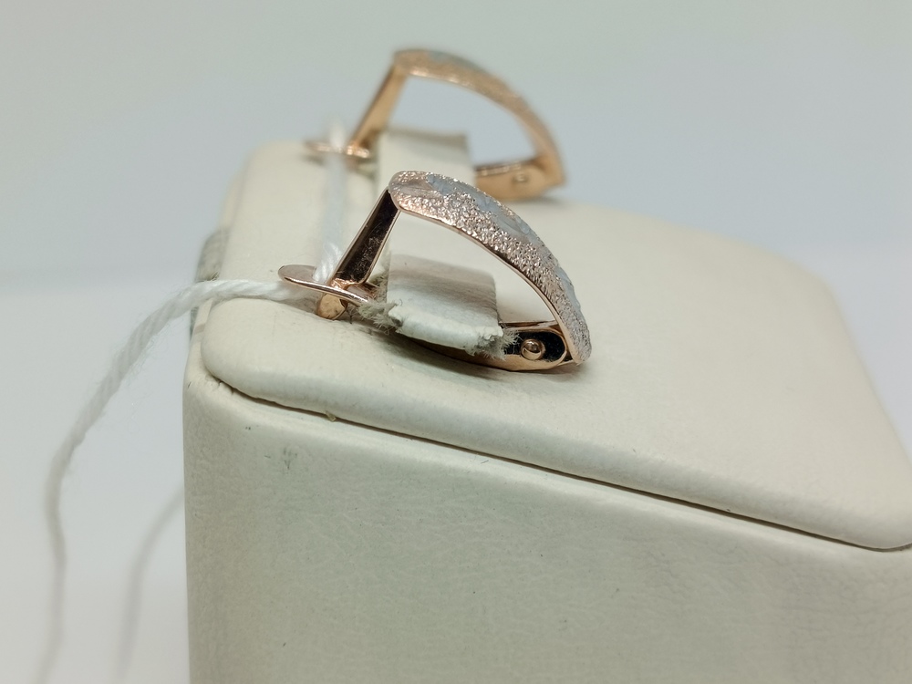 СБКМ585 СЕРЬГИ БЕЗ КАМНЯ (Au 585)