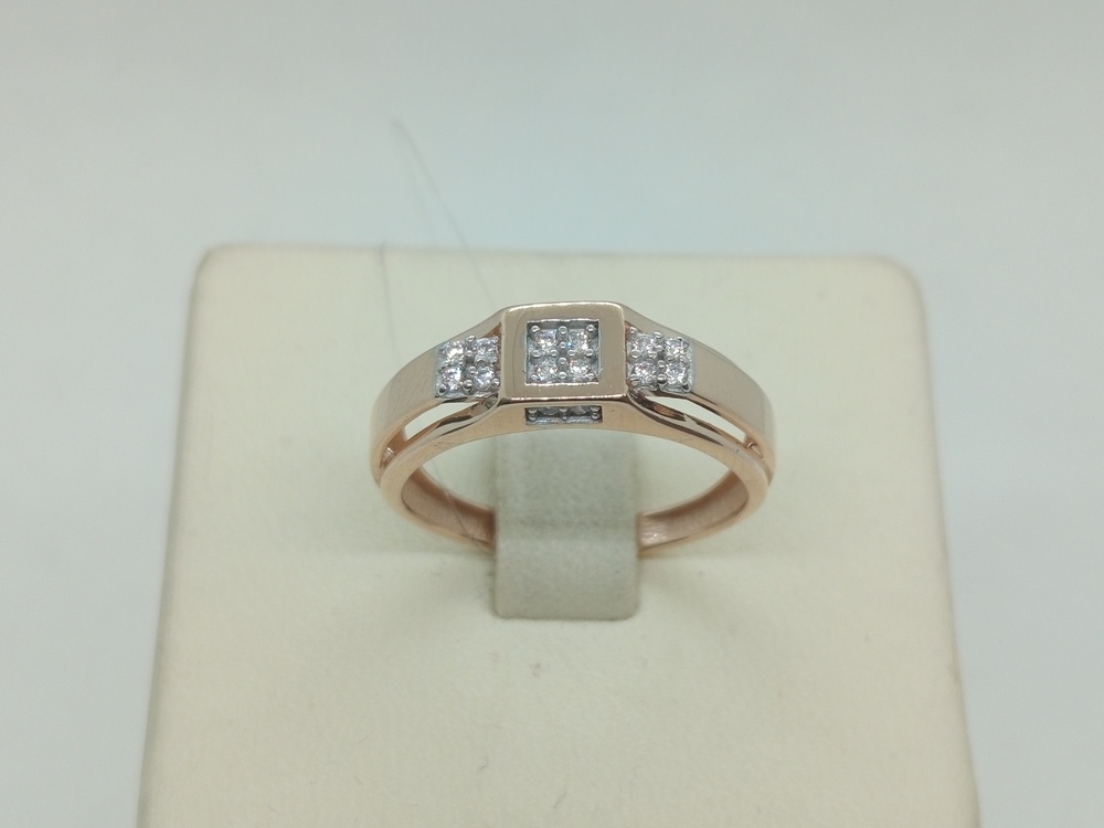 КОЛЬЦО С КАМНЯМИ (Au 585)