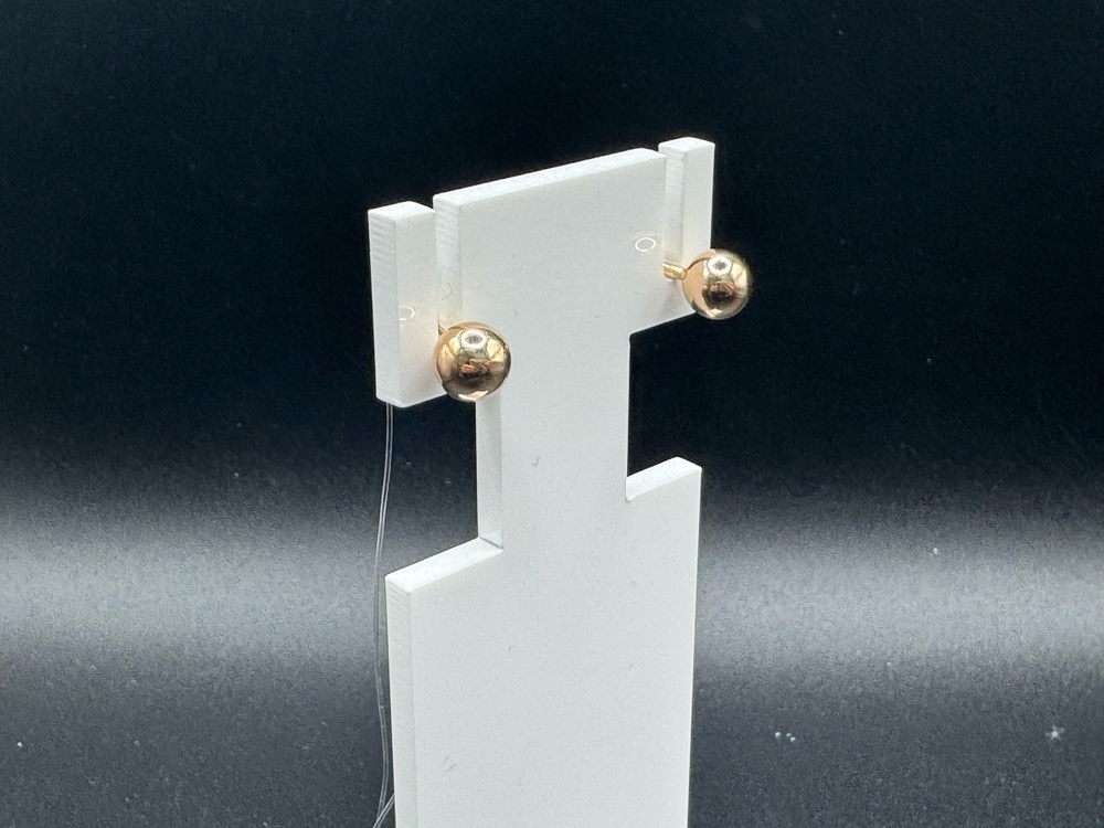 СЕРЬГИ ПУСЕТЫ без камня (Au 585)