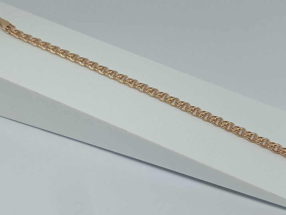 БРАСЛЕТ ПУСТОТЕЛЫЙ Бисмарк (Au 585)