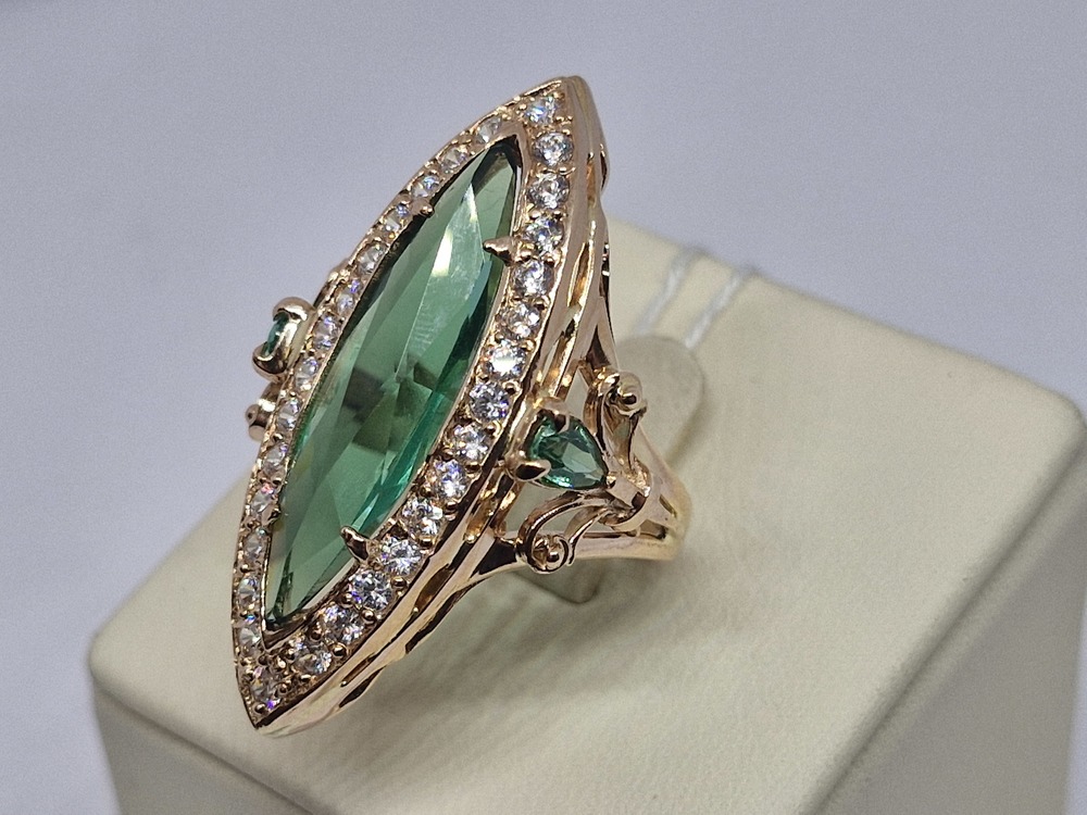 КОЛКМИ585 КОЛЬЦО С КАМНЯМИ (Au 585)