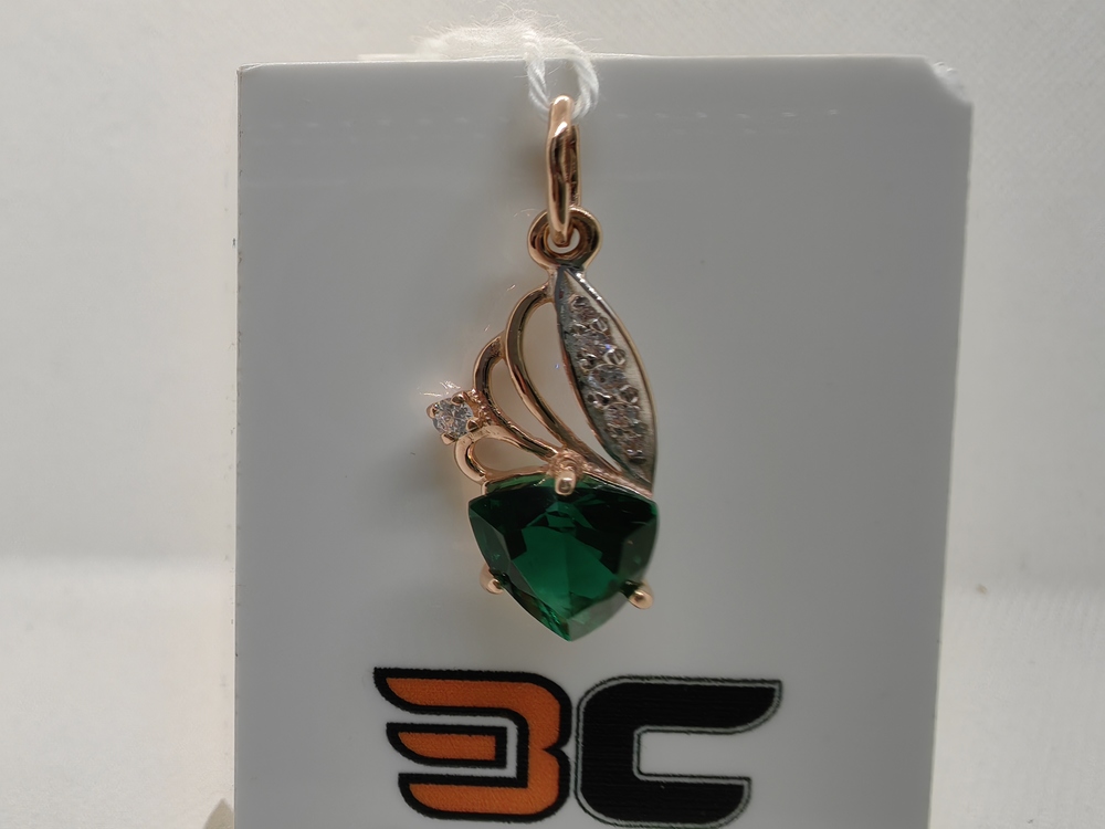 ПОДКМИ585 ПОДВЕСКА С КАМНЯМИ (Au 585)