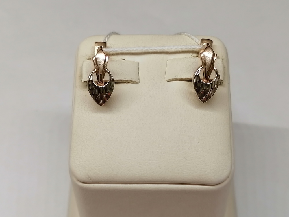 СЕРЬГИ БЕЗ КАМНЯ (Au 585)