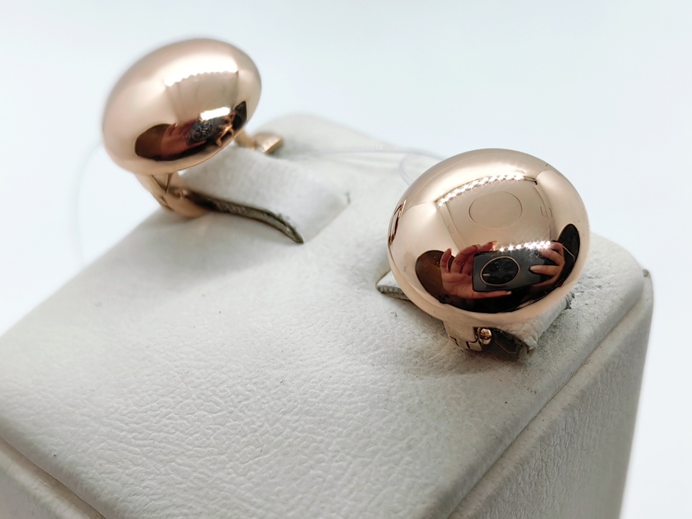 СЕРЬГИ БЕЗ КАМНЯ (Au 585)