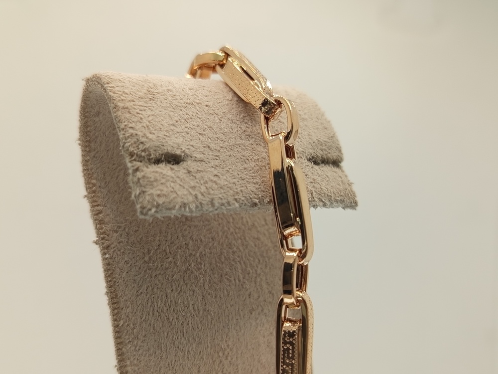 БРАСЛЕТ ПУСТОТЕЛЫЙ Фантазия (Au 585)