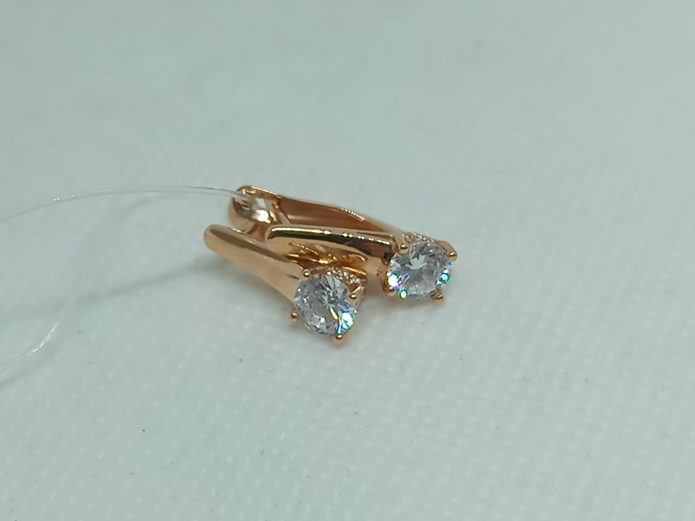 СЕРЬГИ С КАМНЕМ (Au 585)