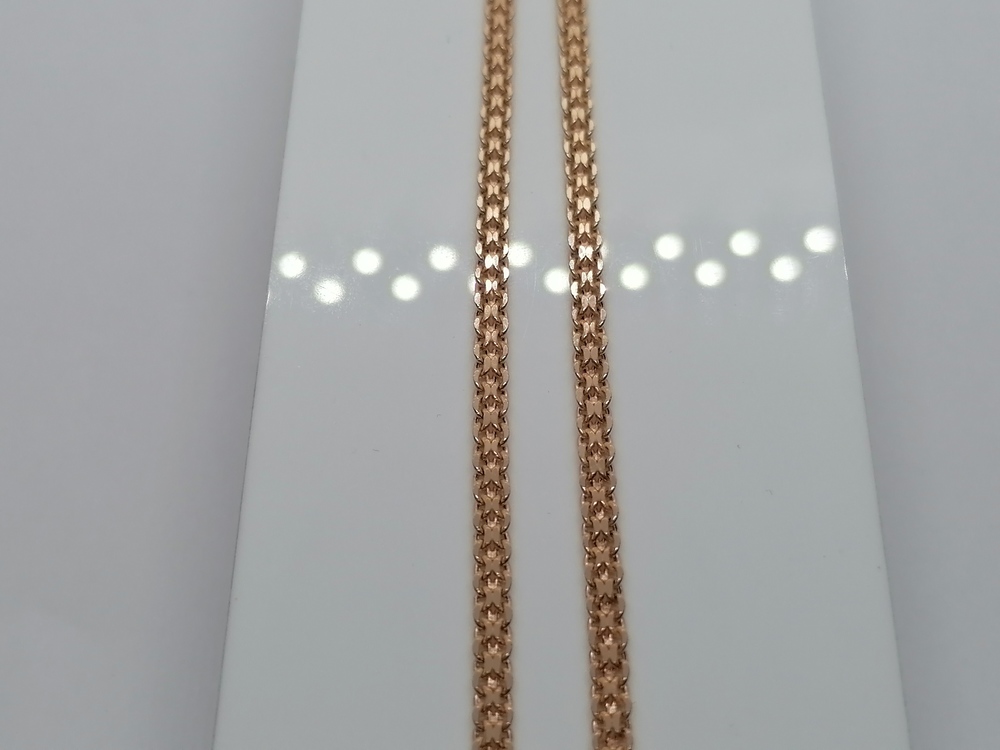 8050202П-45 ЦЕПЬ ПУСТОТЕЛАЯ Бисмарк машинный (Au 585)