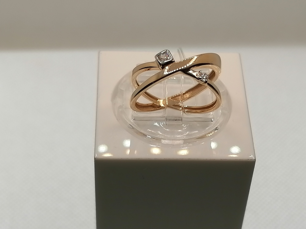 04-61-0222-01 КОЛЬЦО С КАМНЯМИ (Au 585)