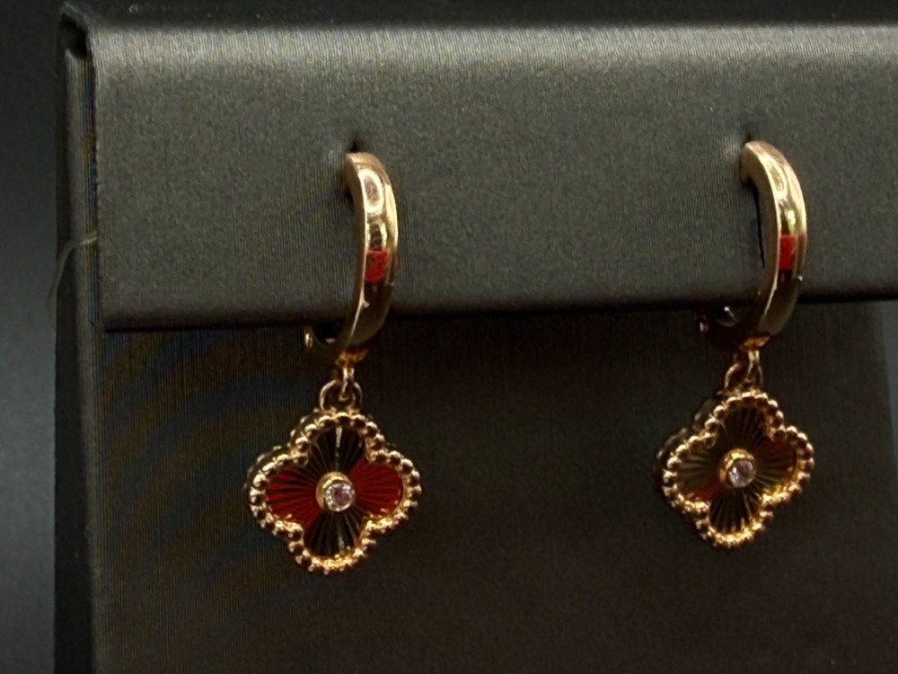 СЕРЬГИ С КАМНЕМ (Au 585)