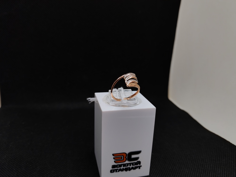 КОЛЬЦО С КАМНЯМИ (Au 585)