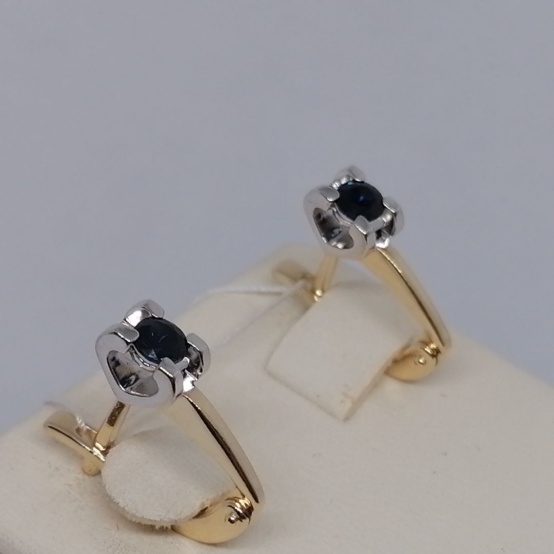 СЕРЬГИ С КАМНЕМ (Au 585)