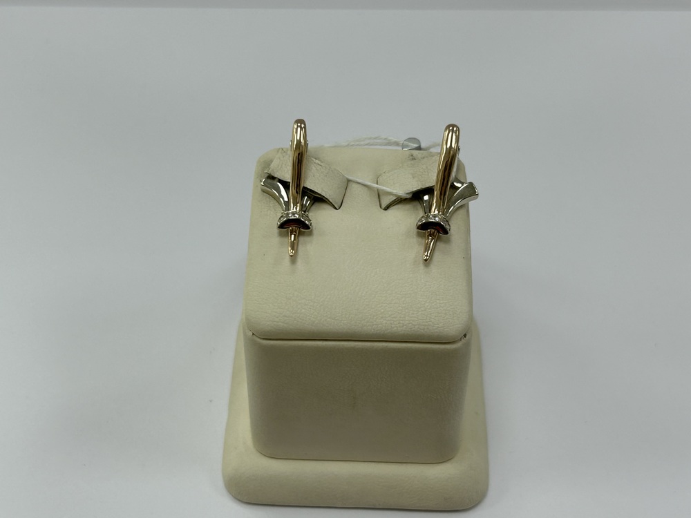 СКМИ585 СЕРЬГИ С КАМНЯМИ (Au 585)