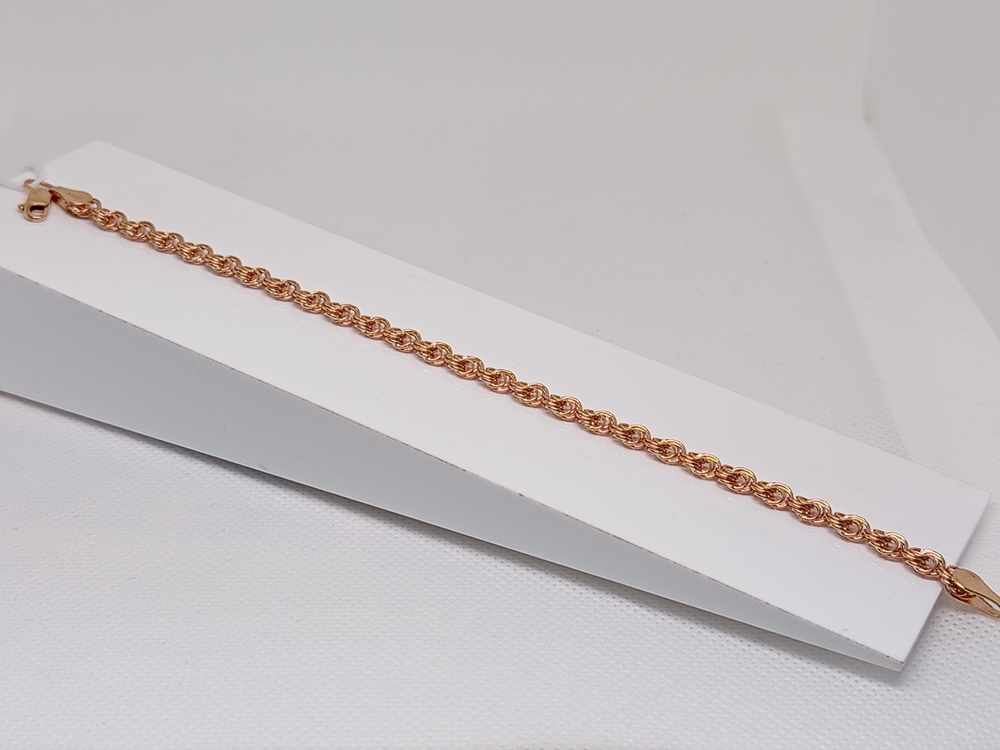 Роза Б050 БРАСЛЕТ ПУСТОТЕЛЫЙ Роза (Au 585)