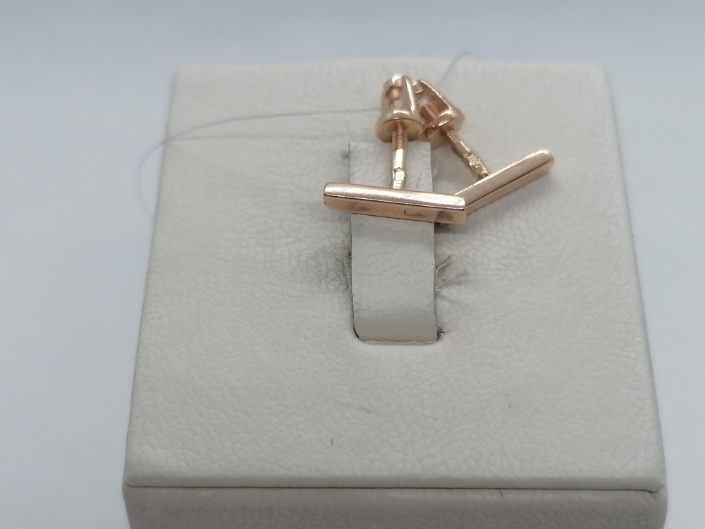 СЕРЬГИ ПУСЕТЫ без камня (Au 585)