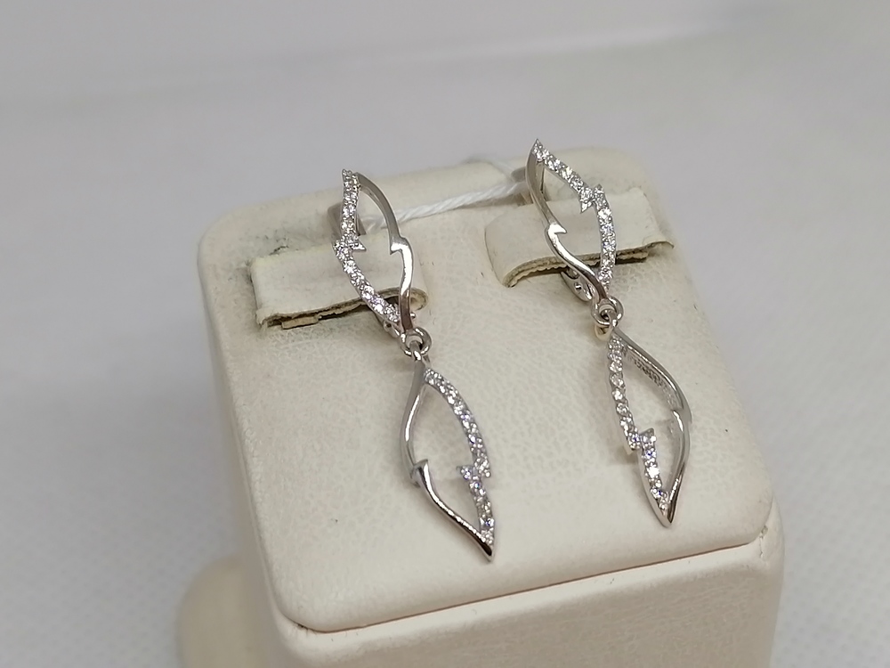 СКМИ585 СЕРЬГИ С КАМНЯМИ (Au 585)