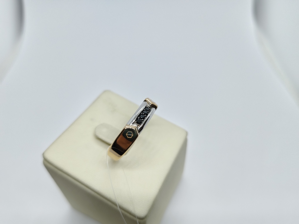 КОЛЬЦО С КАМНЯМИ (Au 585)