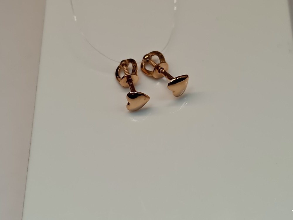 СЕРЬГИ ПУСЕТЫ без камня (Au 585)