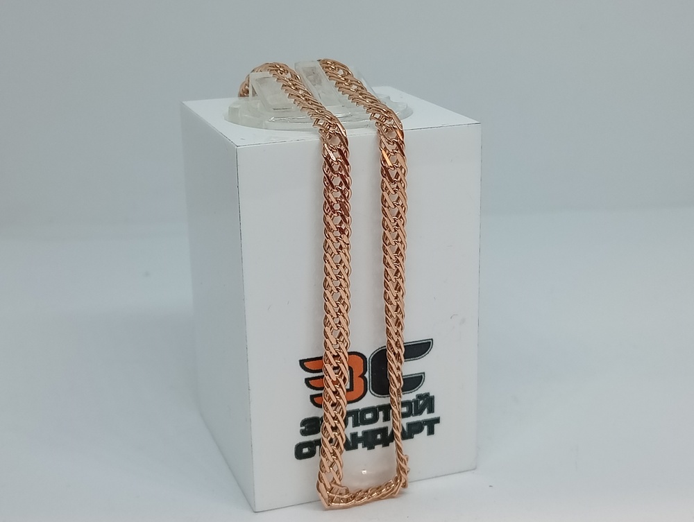 ЦЕПЬ ПУСТОТЕЛАЯ Ромб тройной (Au 585)