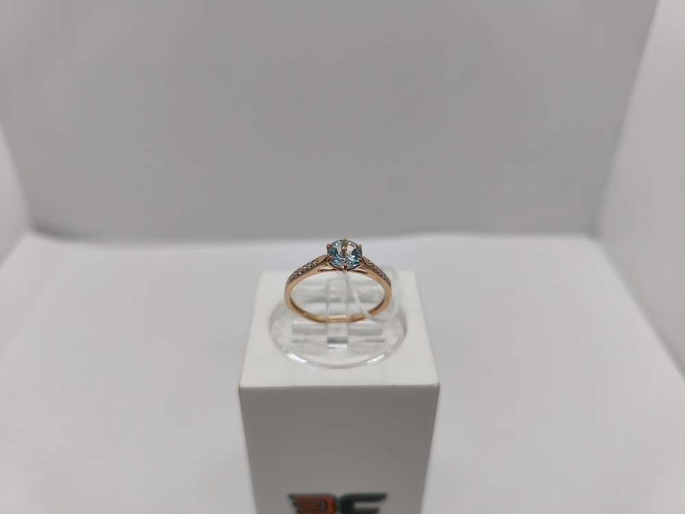 КОЛКМИ375 КОЛЬЦО С КАМНЯМИ (Au 375)