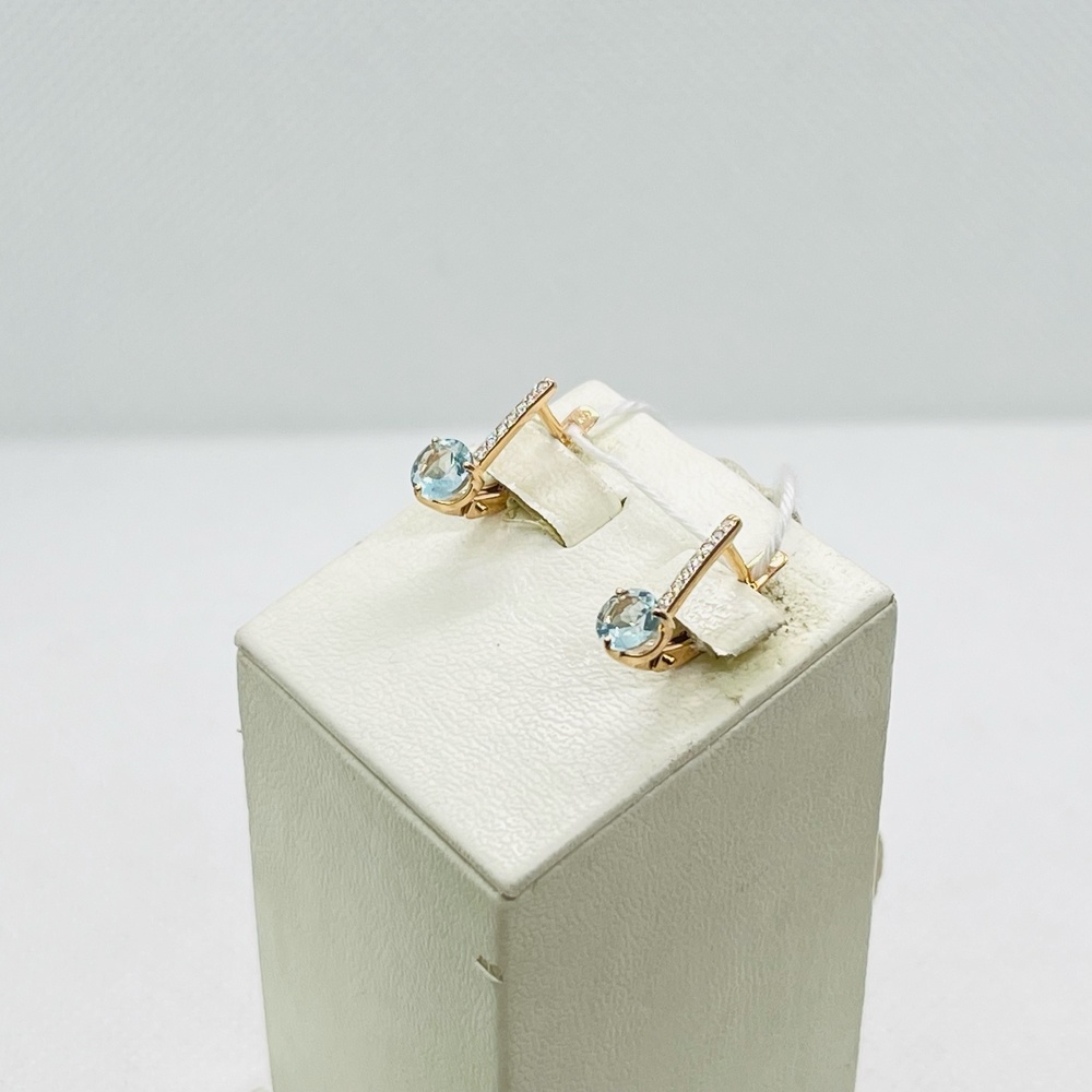 СЕРЬГИ С КАМНЯМИ (Au 585)