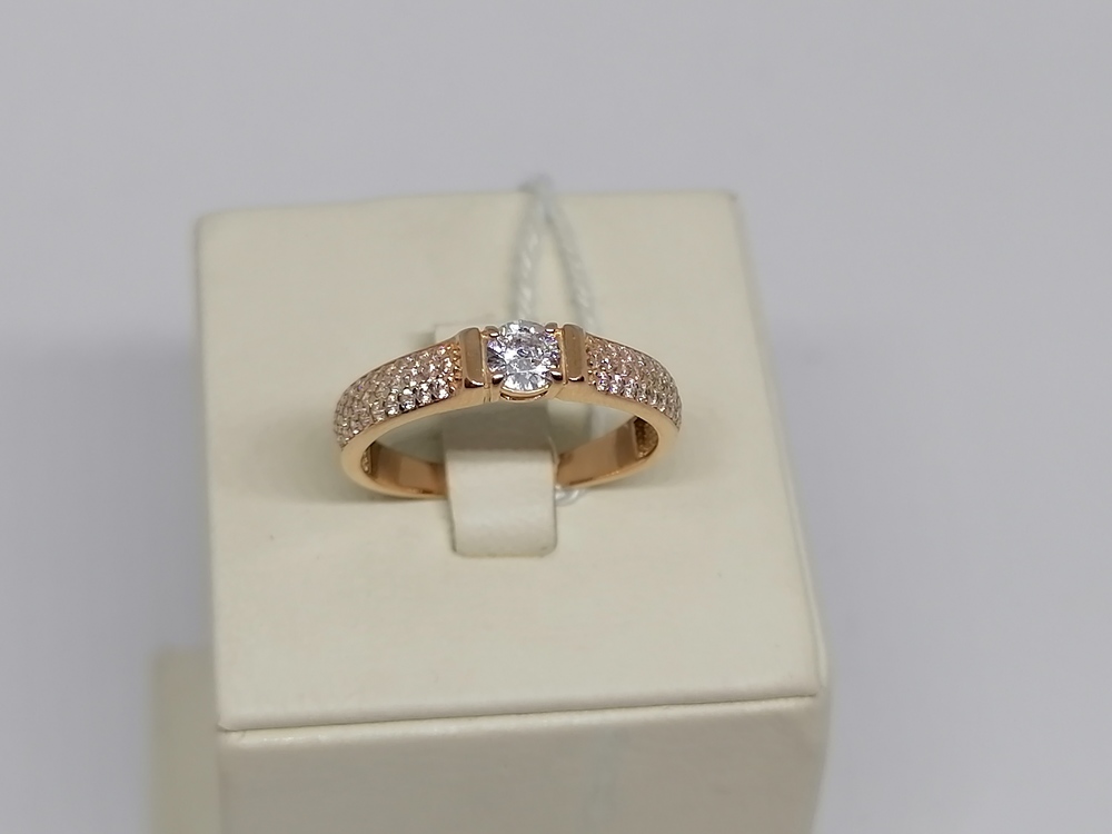 КОЛКМИ585 КОЛЬЦО С КАМНЯМИ (Au 585)
