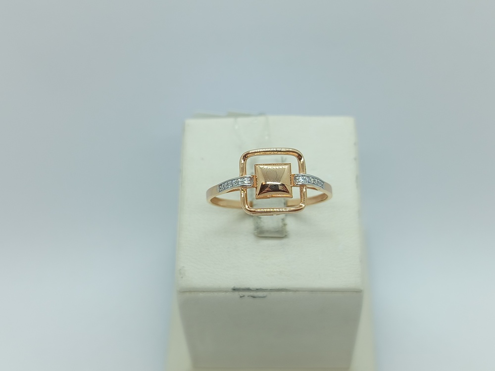 КОЛЬЦО С КАМНЯМИ (Au 585)