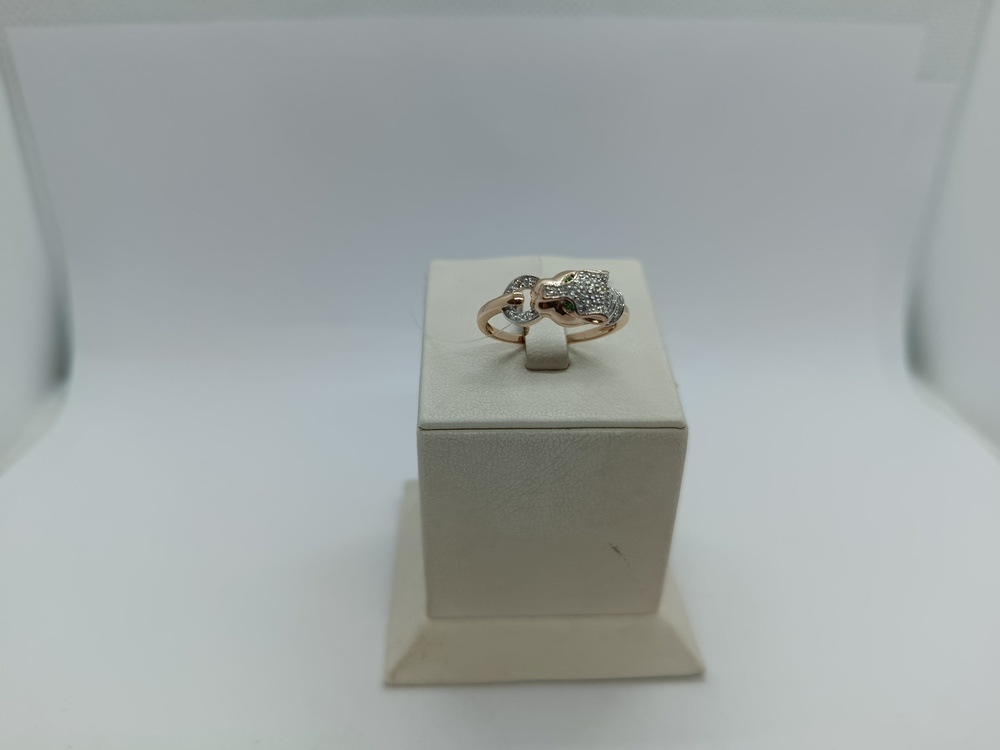 КОЛЬЦО С КАМНЯМИ (Au 585)