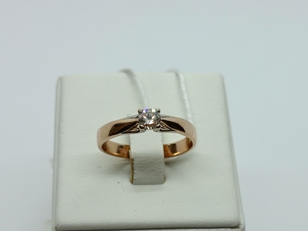 КОЛЬЦО БРИЛЛИАНТ Au 585