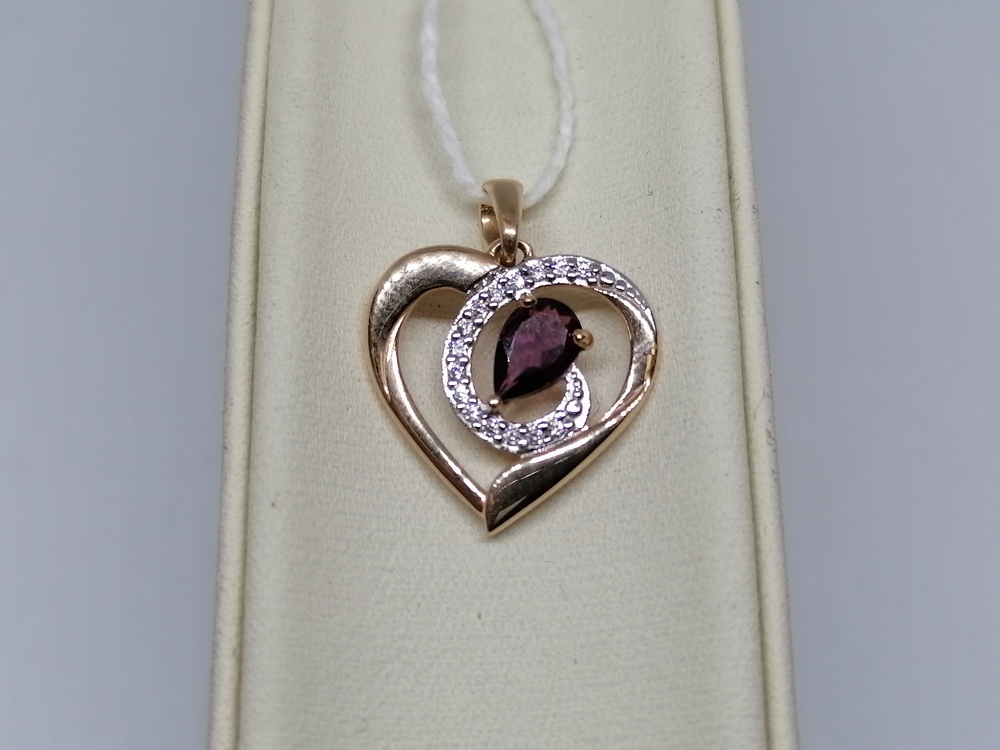 ПОДВЕСКА С КАМНЯМИ (Au 585)