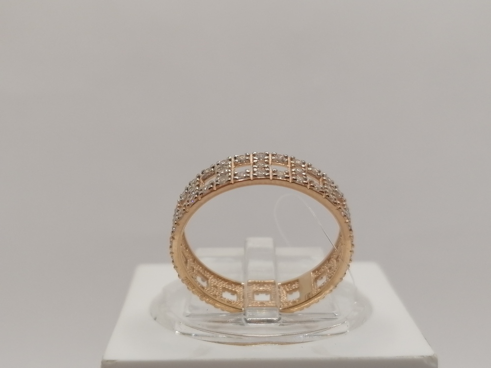 КОЛЬЦО С КАМНЯМИ (Au 585)