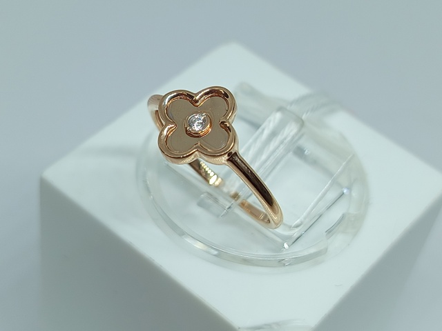 КОЛКМ585 КОЛЬЦО С КАМНЕМ (Au 585)