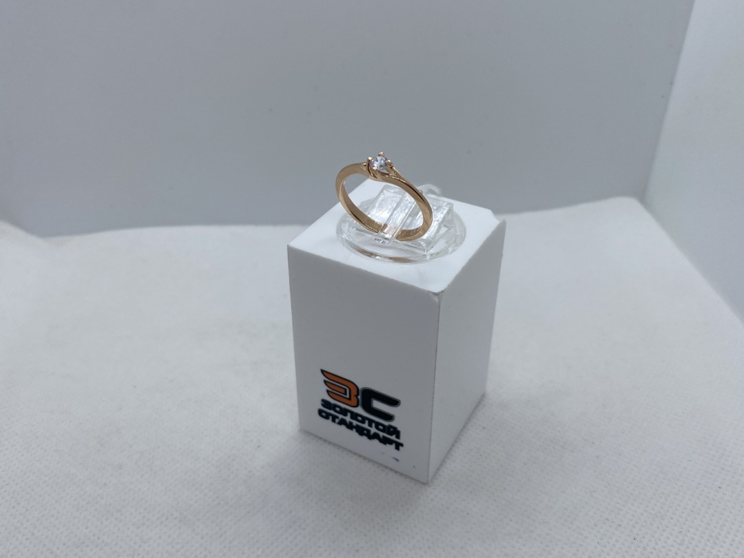 КОЛКМ585 КОЛЬЦО С КАМНЕМ (Au 585)