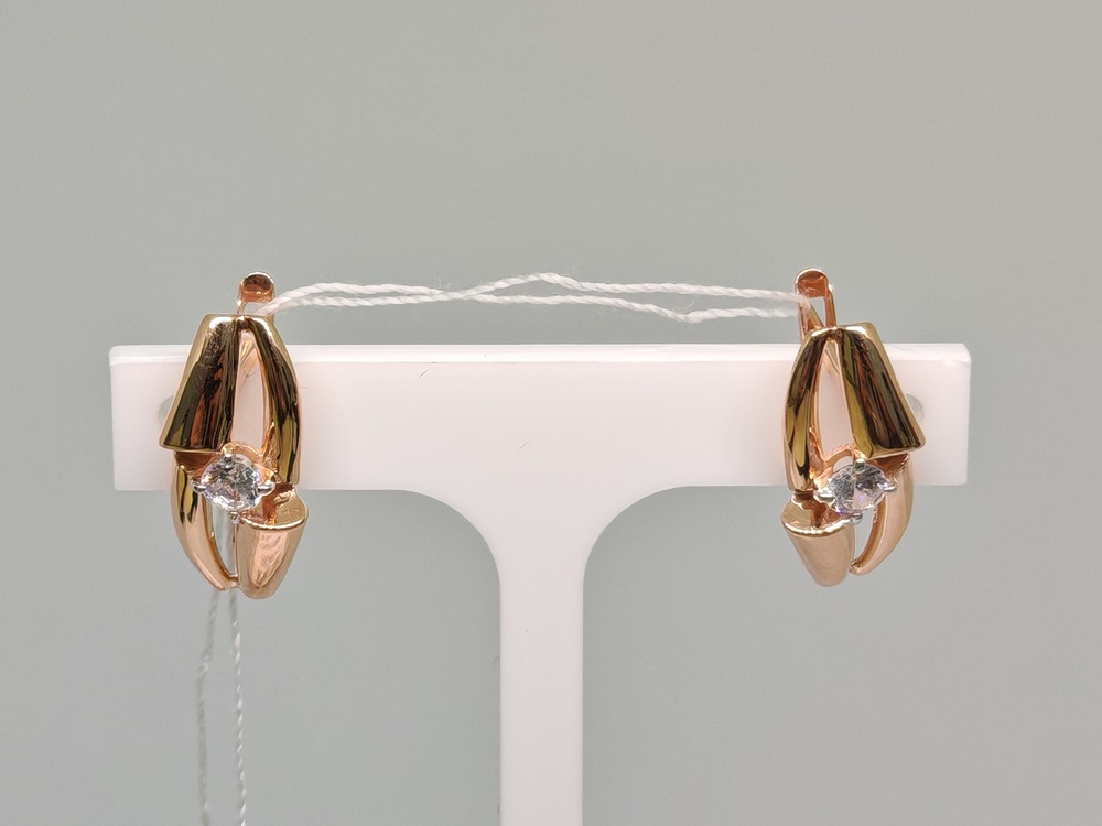 СЕРЬГИ С КАМНЕМ (Au 585)