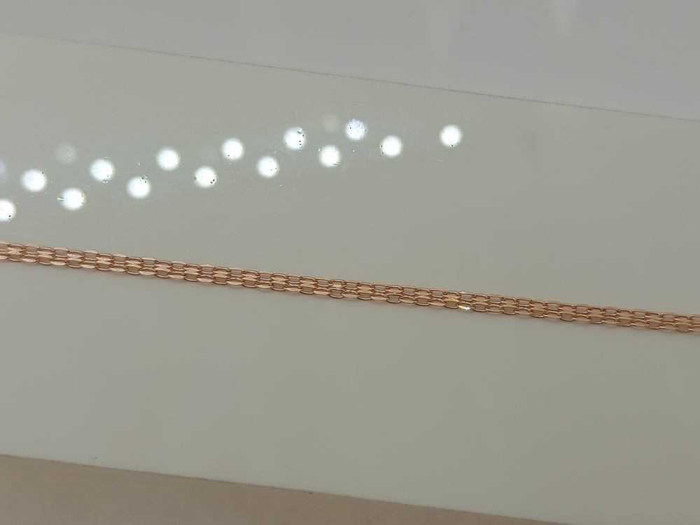 БРАСЛЕТ ПОЛНОВЕСНЫЙ Бисмарк машинный (Au 585)