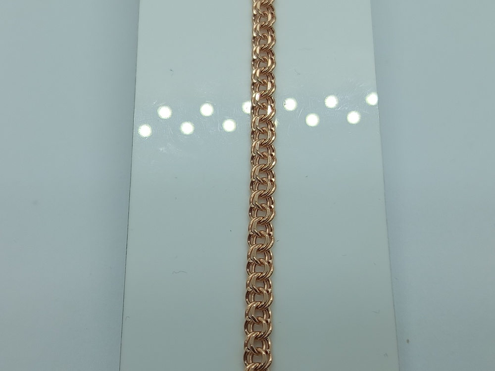 БРАСЛЕТ ПУСТОТЕЛЫЙ Бисмарк (Au 585)