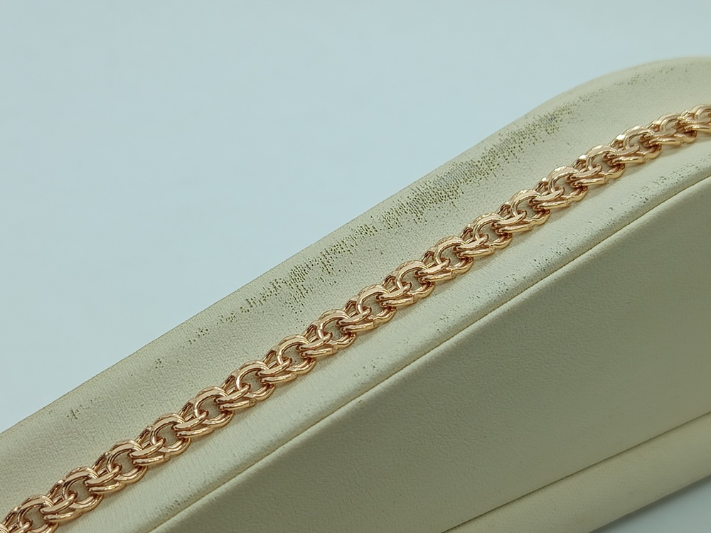 БРАСЛЕТ ПУСТОТЕЛЫЙ Бисмарк (Au 585)