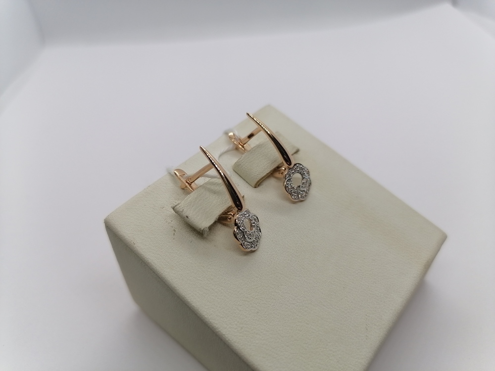 СЕРЬГИ С КАМНЯМИ (Au 585)