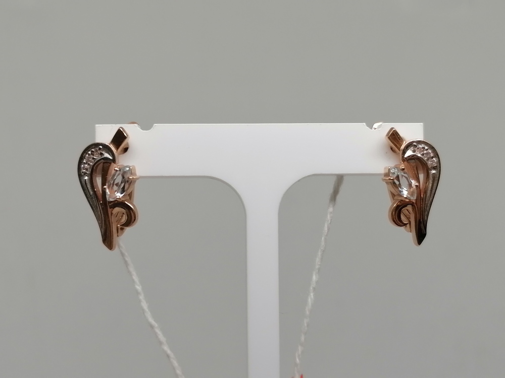 СЕРЬГИ С КАМНЯМИ (Au 585)