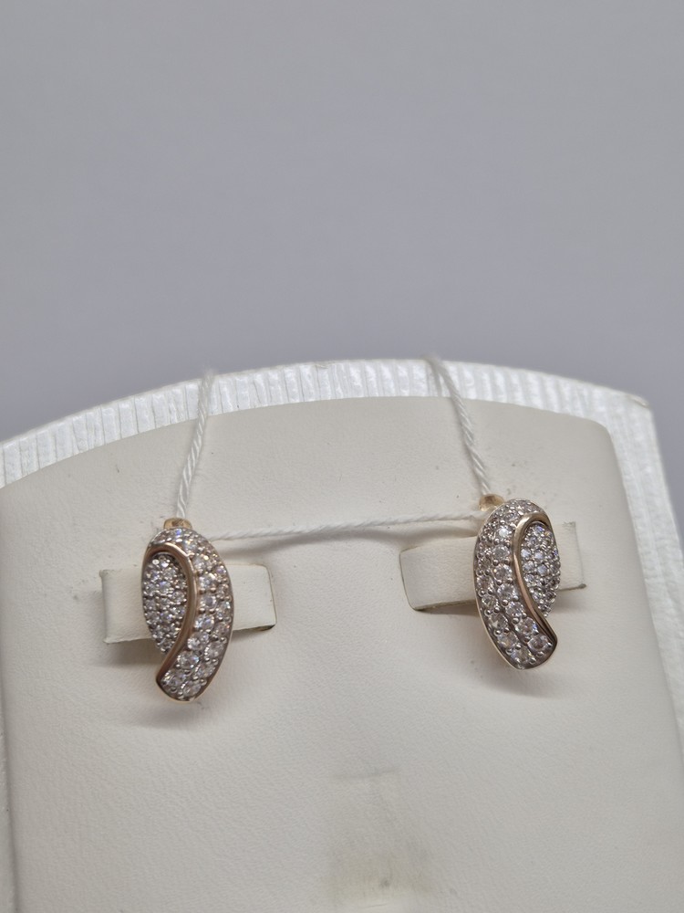 СКМИ585 СЕРЬГИ С КАМНЯМИ (Au 585)